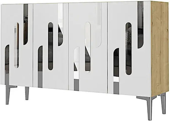 Bufet Din Lemn Ste-021568-V43297 Maro 120x30x75cm
