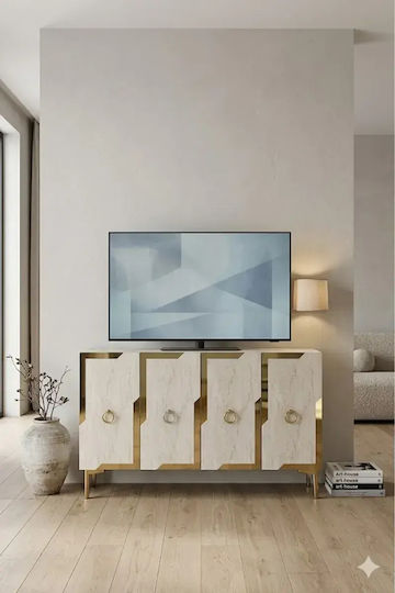 Bufet Din Lemn Ste-021535-V43095 Maro 120x40x75cm