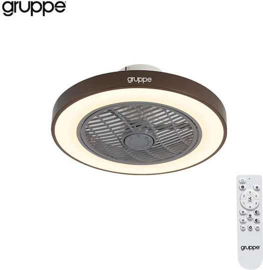Gruppe Πλαφονιέρα 50cm με Φως Cappuccino