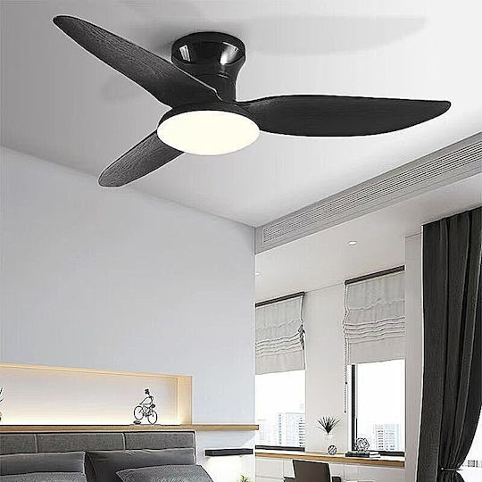 Home Lighting Home Lighting Se Led F100 Windy Тавани Вентилатор 100см с Магазин за онлайн търговия с Мегапикселови Обективи Черен