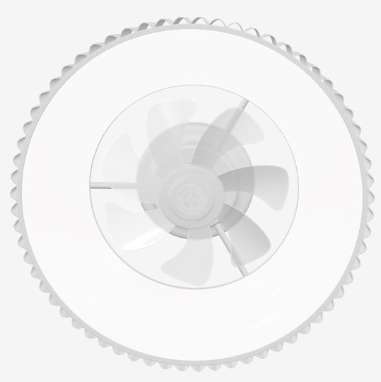 Aca Ceiling Fan 30cm With Light White