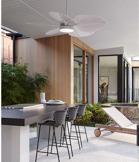 Lucci Air Bali DC Ανεμιστήρας Οροφής 132cm με Φως Antique White