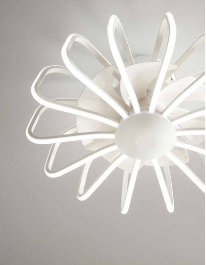 Fan Europe Grecale Geschlossener Typ Deckenleuchte 50cm Mit Leuchte Weiß