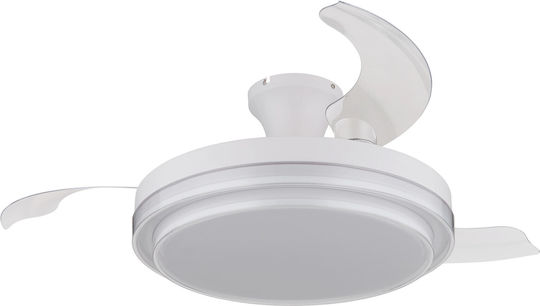 Globo Lighting Beliz Ανεμιστήρας Οροφής 100cm με Φως Λευκός