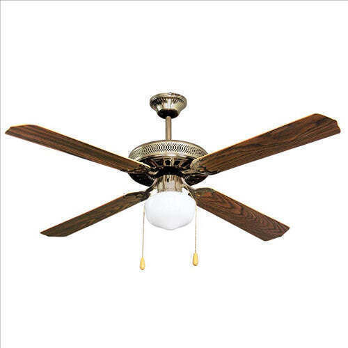 Lineme Deco Ceiling Fan 132cm with Light Fixture Bronze/Wood