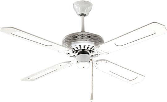Lineme Deco Ceiling Fan 132cm White