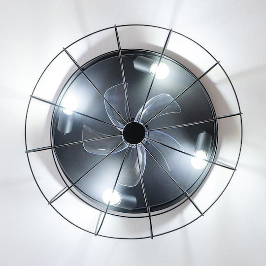 Cecotec EnergySilence Lampaero 600 Iron Design Deckenleuchte 28cm mit Licht Schwarze