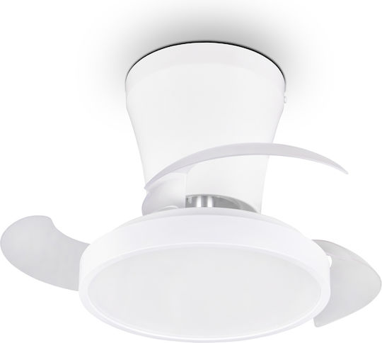 Trio Lighting Moss Deckenventilator 41cm mit Leuchte Weiß