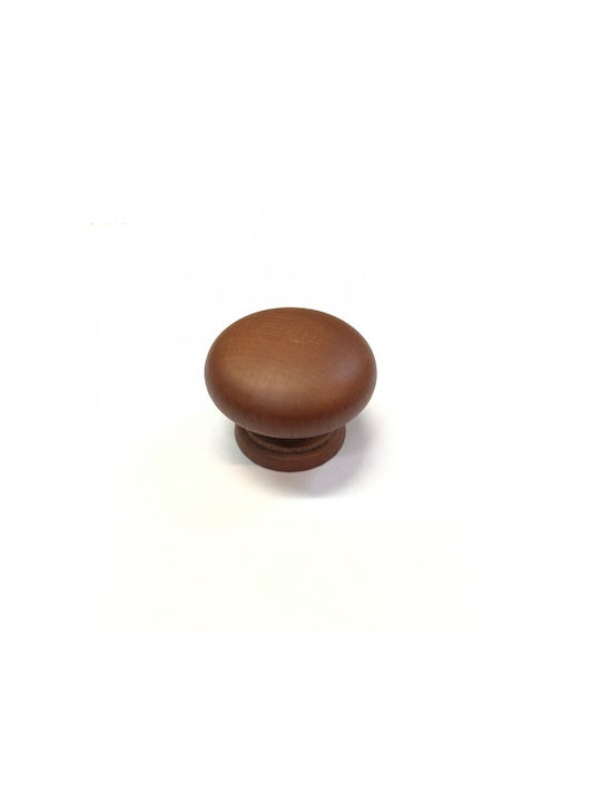 Import Hellas 3819 Buton Mobilier din Lemn Nuci Φ30mm 3819 1buc