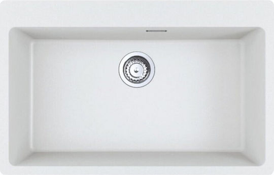 Franke Centro 2.0 CNG 610/210-73 1140674068 Drop-In Spüle aus Verbundgranulat B78xT50cm Polar White