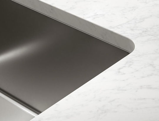 Franke Mythos Myx 120-34-34 Поддръжка Кухненски Мивка Inox Матиран Дължина 74.5xШирина 44см Сребрист