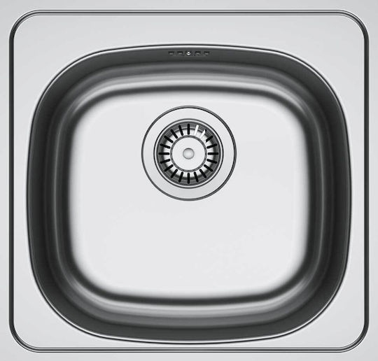 Franke Spark Skn 610-37 101.0713.862 Drop-In Sink Inox Satin W45.5xD43.5cm Silver