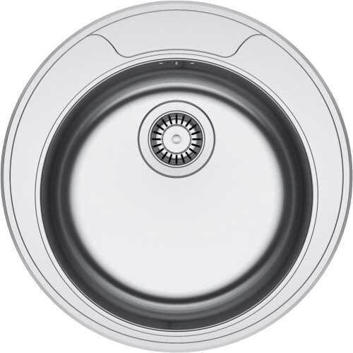 Franke Rondo Drop-In Küchenspüle Inox Satiniert M50xB50cm Silber