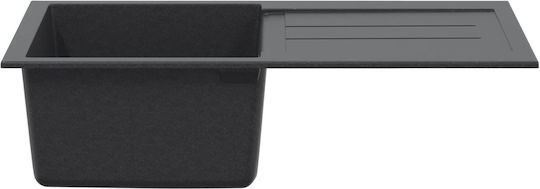 vidaXL Drop-In Küchenspüle aus Flüssigem Granit M78xB50cm Grau