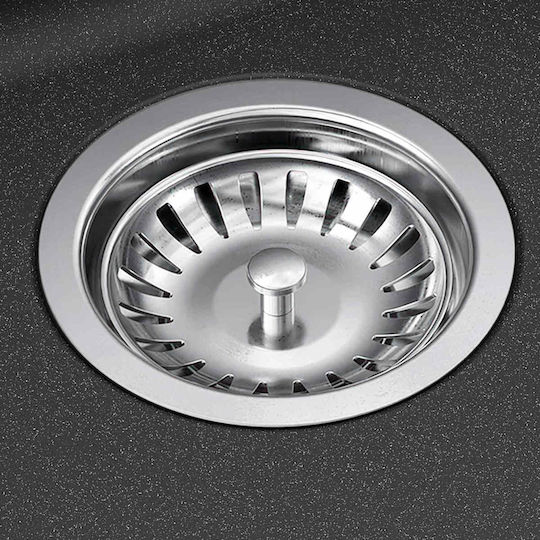 vidaXL Chiuvetă De Bucătărie Drop-In 50.5x29cm Gri 42053752