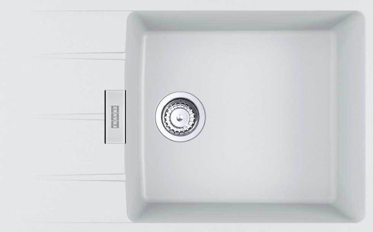 Franke Cng 611-78 Drop-In Kitchen Sink from Liquid Granite M78xP50cm Polar White