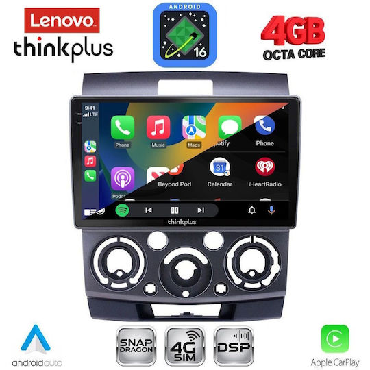 Lenovo Автомобилна Аудио Система За Ford Ranger Mazda BT-50 2006-2011 (Bluetooth/USB/WiFi/GPS/Apple CarPlay/Android Auto) С Touch Screen 9"