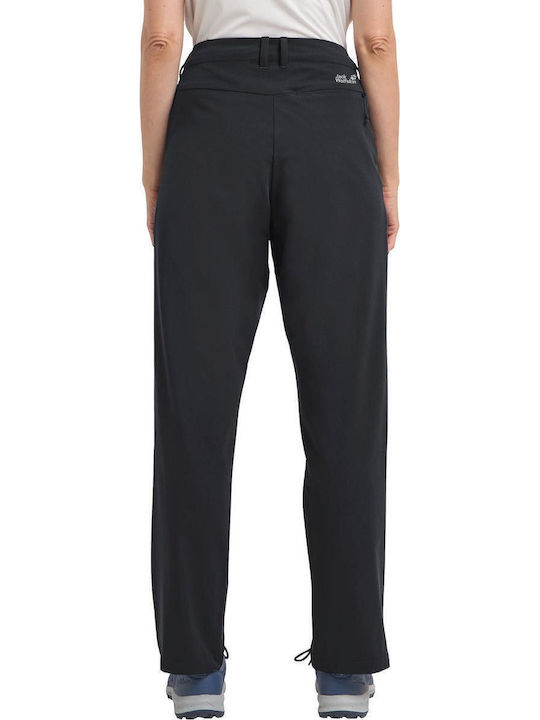 Jack Wolfskin Pico Trail Pantaloni lungi de drumeție pentru femei Negru