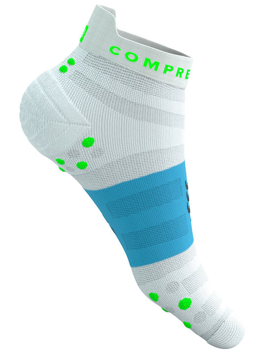 Compressport Ultralight Ciorapi de Alergare Albi 1 Pereche