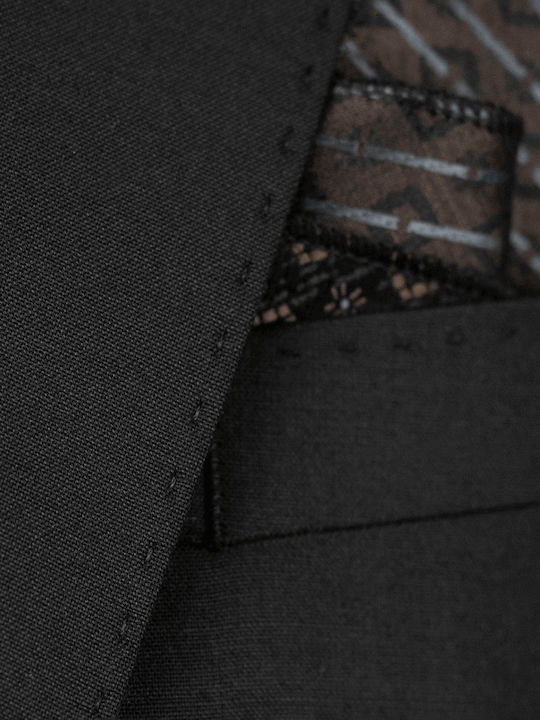 Herrenanzug mit Weste Black