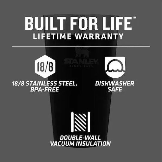 Stanley Adventure Stacking Чаша Термос Неръждаема Стомана 470ml Spring Green с Сламка и Дръжка