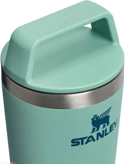 Stanley Cafe To-go Чаша Термос Неръждаема стомана 350ml Spring Green с Сламка и Дръжка