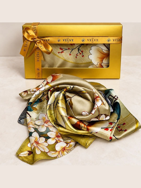 Velve Women's Silk Shawl Beige Velve Women's Silk Shawl Beige