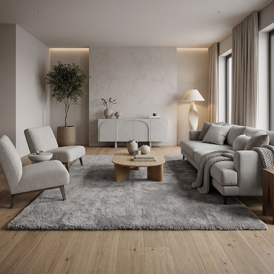 Beauty Home 9667 με Πλάτος 67cm Shaggy Γκρι (τιμή ανά μέτρο)