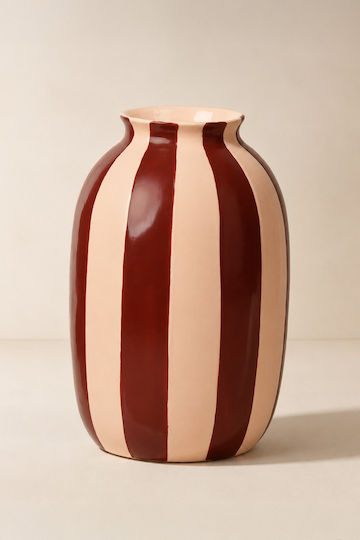Kaemingk Ceramic Beige Vase Φ15.3xH25.2cm