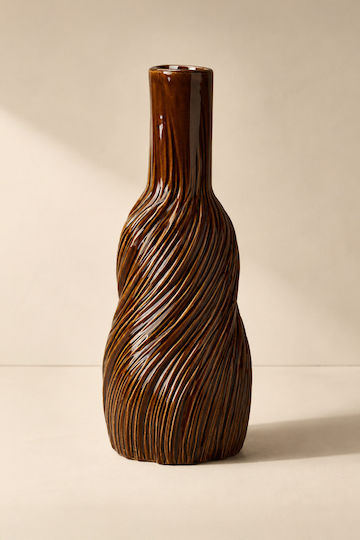 Kaemingk Porzellan Vase Braune Abmessung 16.5xY40cm