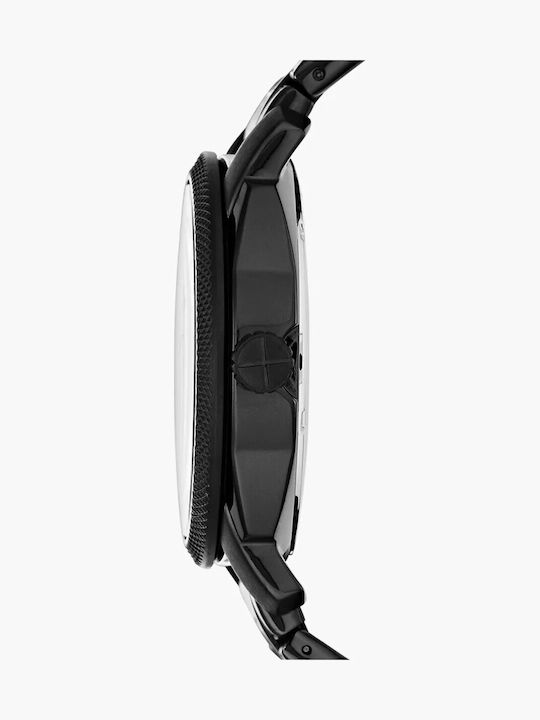 Fossil Ceasuri Bărbați Machine 42mm Baterie Cu Brățară Din Oțel Inoxidabil Neagră
