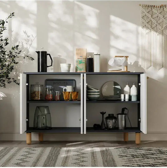 SteweHome Konsolentisch Holz Braun M120xB30xH73cm