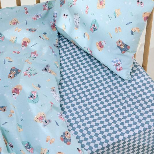 Kentia Kentia Kinderbettdecken Hellblau 140x100cm