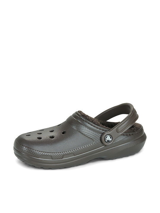 Crocs Classic Lined Clog Saboti Pentru Femei Maro