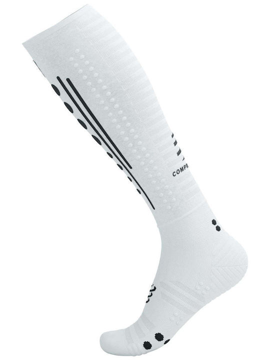 Compressport Șosete Running Albe 1 Pereche