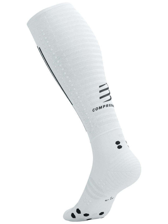 Compressport Șosete Running Albe 1 Pereche