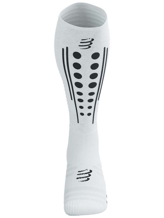 Compressport Șosete Running Albe 1 Pereche