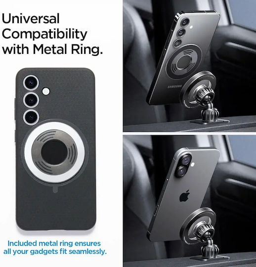 Spigen Suport Auto pentru Telefon cu Magnet Negru