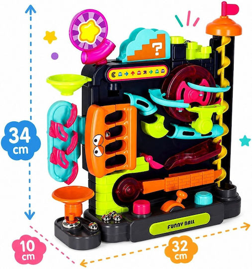 Construction Toy Plastic Manual Dexterity Track – Multicolored Adventure Marble Run for Children 3+ Years