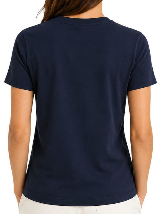 Gant Tonal T-Shirt Σκούρο Μπλε