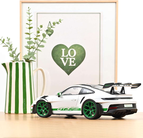 Model Mașină Porsche 911 GT3 RS Tribute To Carrera RS 2022 Alb Verde Python Scara 1:12 Norev