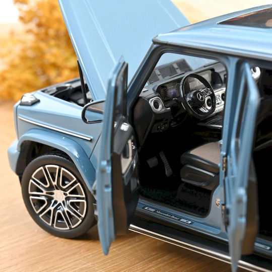 Model Mașină Mercedes-Benz G-Class 2024 Vintage Albastru Scara 1:18 Norev
