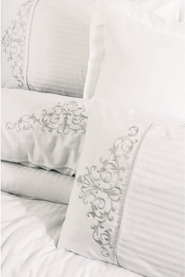 Cotton Box Set Huse Pentru Pilote Dublu 200x220cm Alb