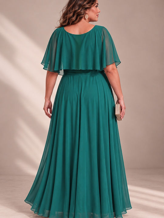 Summer Maxi Dress for Wedding / Christening Green