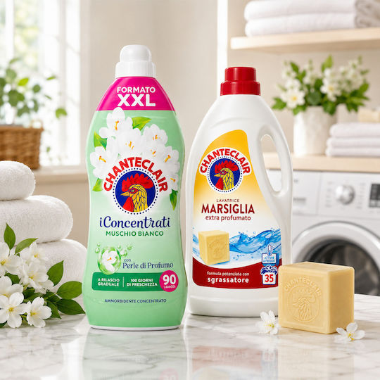 Detergent Lichid Concentrat de Marsilia pentru Haine Albe 2 Bucăți