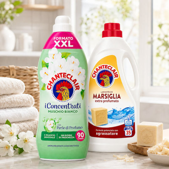 Detergent Lichid Concentrat de Marsilia pentru Haine Albe 2 Bucăți