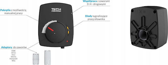 Tech Signal Activator 3 Points 230v AC Rotation Time 120s Cable 1.5m Black