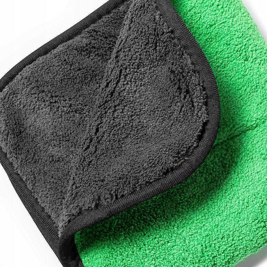 Lavetă din microfibră de curățare pentru caroseria mașinii 840gsm Verde 40x40cm