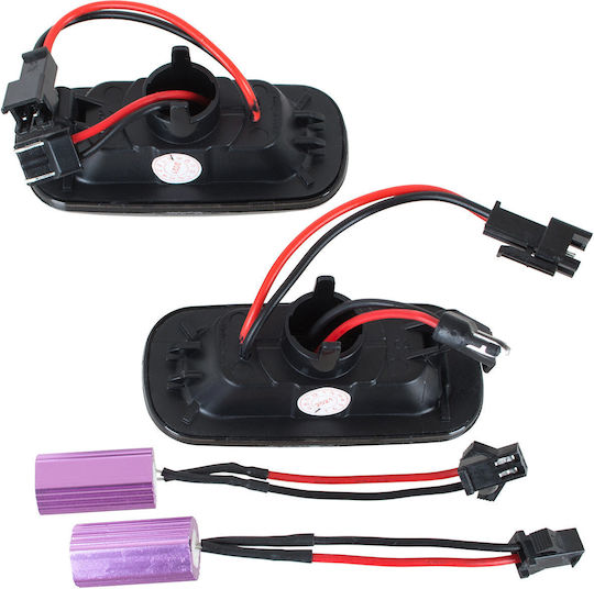 Audi A4 B7 04-08 Led Side Indicator Smoked Dynamic 2 Pcs Set