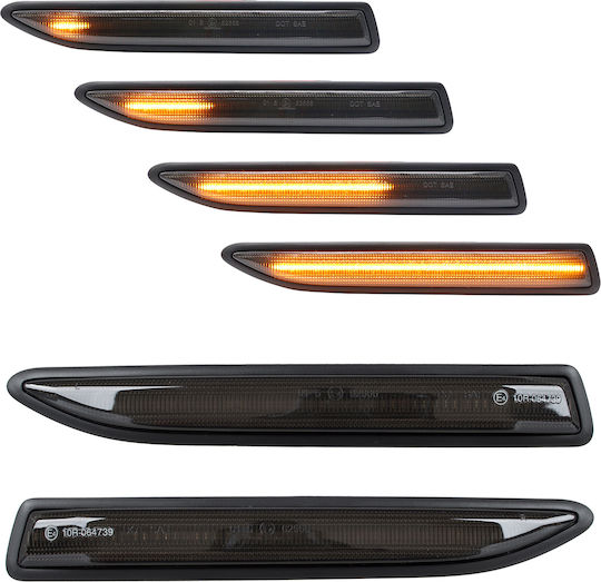 Ford Mondeo Iv 07-15 Led Side Indicator Smoked Dynamic 2 Pcs Set